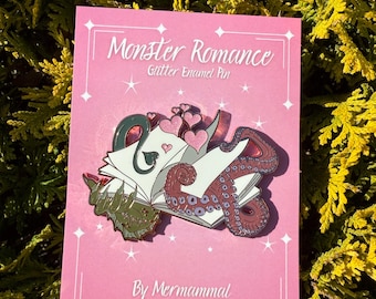 Monster Romance Glitter Pin