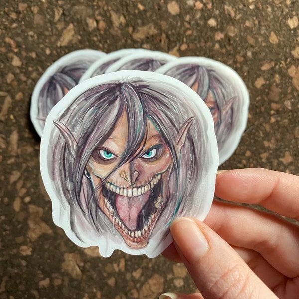 Attack on Titan Wall Sticker Etsy