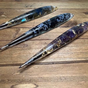 Custom Crystal Pen: Hand-laid Natural Stones, Manifestation Intention