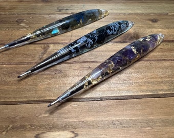 Custom Crystal Pen,*Manifestation Intention Setting Pen* Customize Your Pen* Choose Your Crystals!! Aquamarine & Green Aventurine