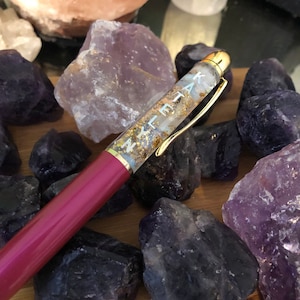 Personalisierter Kristallstift*Personalisierter Namensstift*Nachfüllbare Tinte**Rosenquarz, Amethyst, Opal, Howlith Türkis, Blauquarz, Fluorit*Geburtssteine*