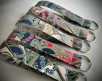 Liberty Fabric Keyfob Wristlet: Ianthe Tana Lawn, New Home Gift