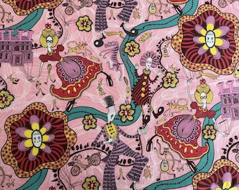 Liberty London Tana Lawn Fabric Remnant: Grayson Perry, Shirley Smith 100% Cotton