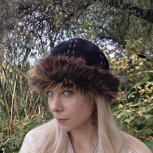 Medieval Woolen Hat – LARP Renfaire Viking Cap Round made according Birka historical find