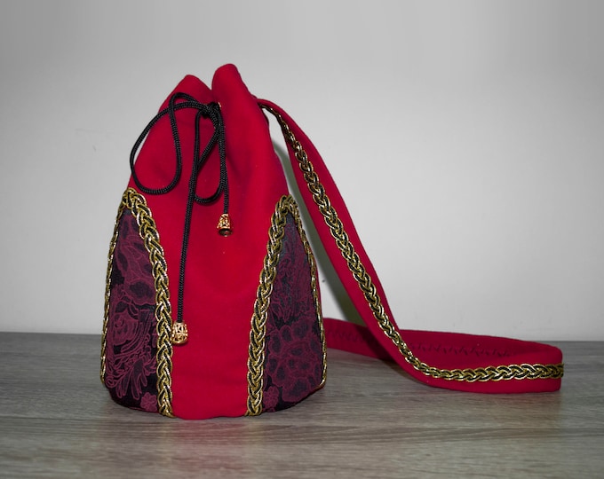 Ren Faire Bag LARP Fantasy Pouch Victorian Baggy Bag - Etsy