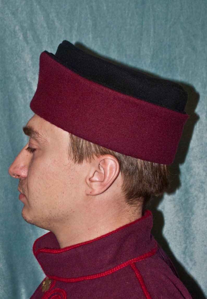 Medieval hat Medieval cap 14th century 15th century woolen hat Etsy