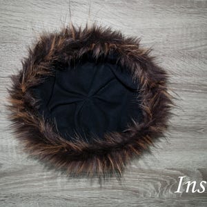 Medieval Woolen Hat LARP Renfaire Viking Cap Round made according Birka historical find image 7