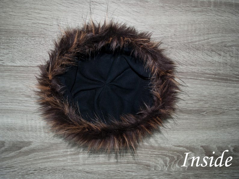 Medieval Woolen Hat LARP Renfaire Viking Cap Round made according Birka historical find image 7