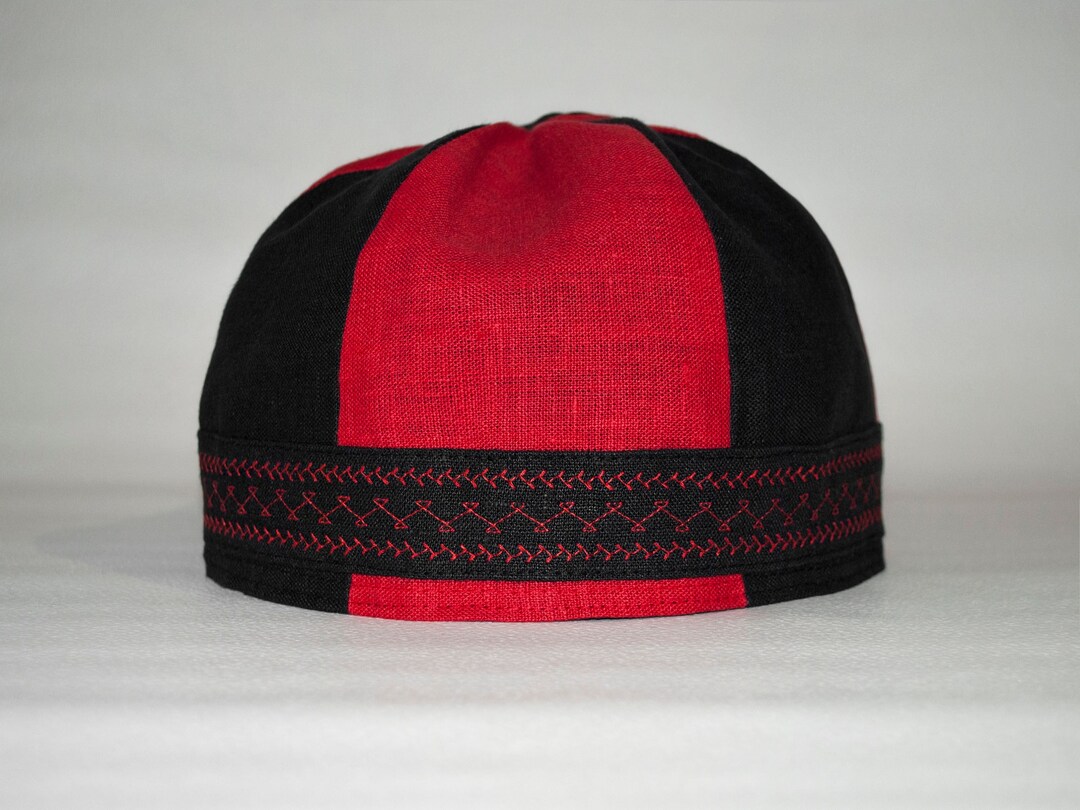 LARP Hat Medieval Linen Cap Ren Faire Headdress Viking Middle Etsy