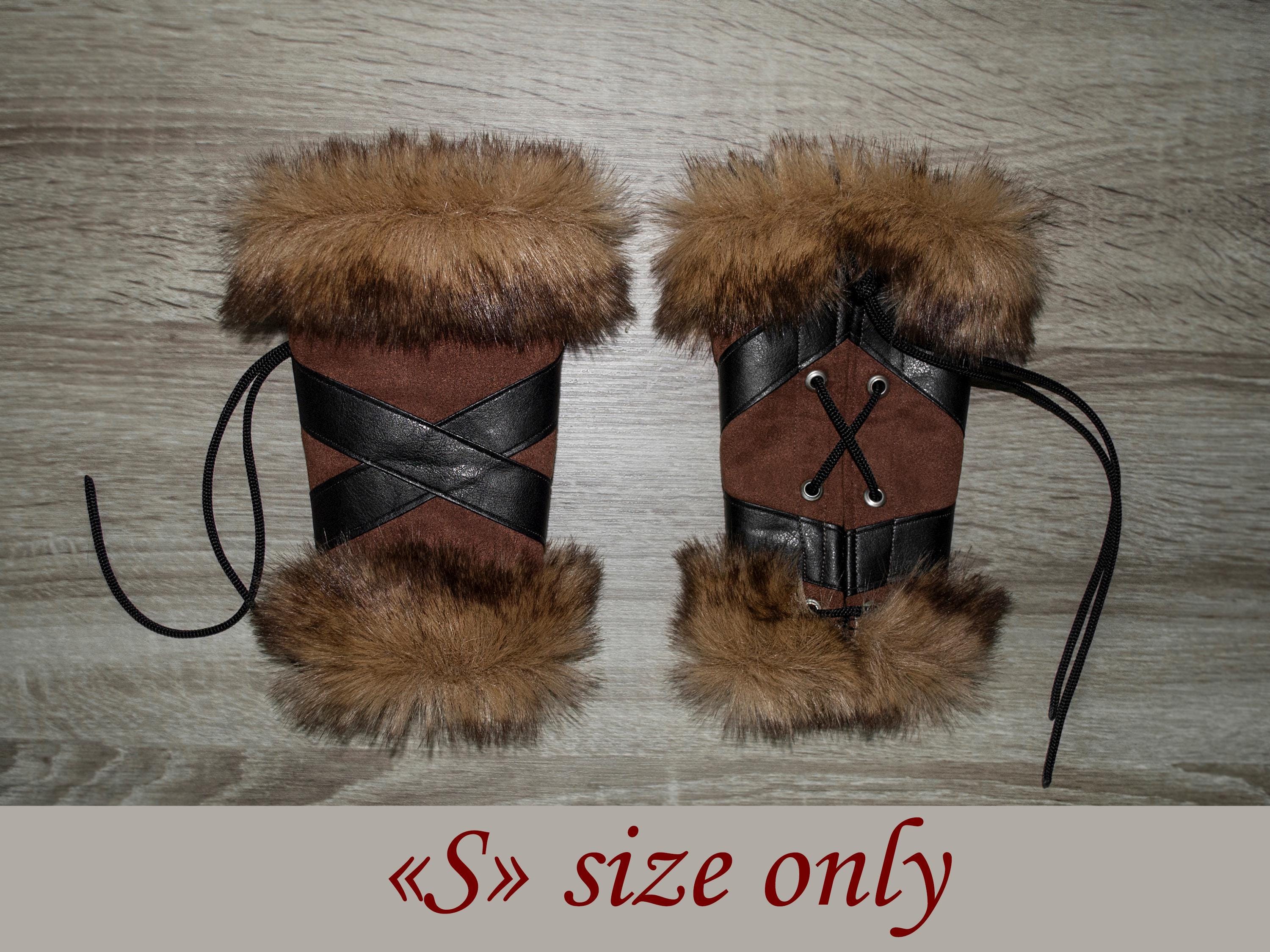 LARP Cuffs Renfaire Pagan Barbarian Soft Bracers Viking Arm