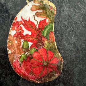 Fall Oyster Ornament