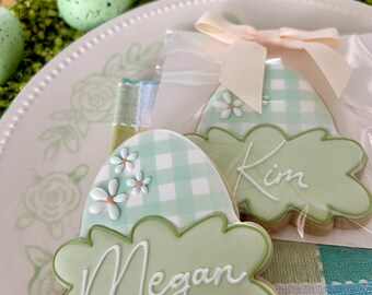 Easter Egg Personalized Cookies