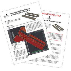 Pliki do druku 3D dla uniwersalnej płytki gardzieli o zerowym luzie DeWALT