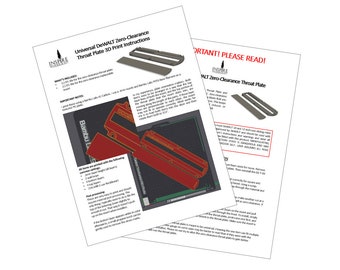 3D-afdrukbestanden voor Universal Zero Clearance Throat Plate DeWALT