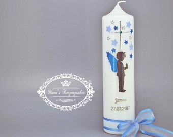 Baptismal candle guardian angel boy > stock clearance!