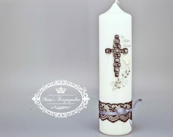 Mourning candle, memorial candle, memorial candle, flower tendril > stock clearance!