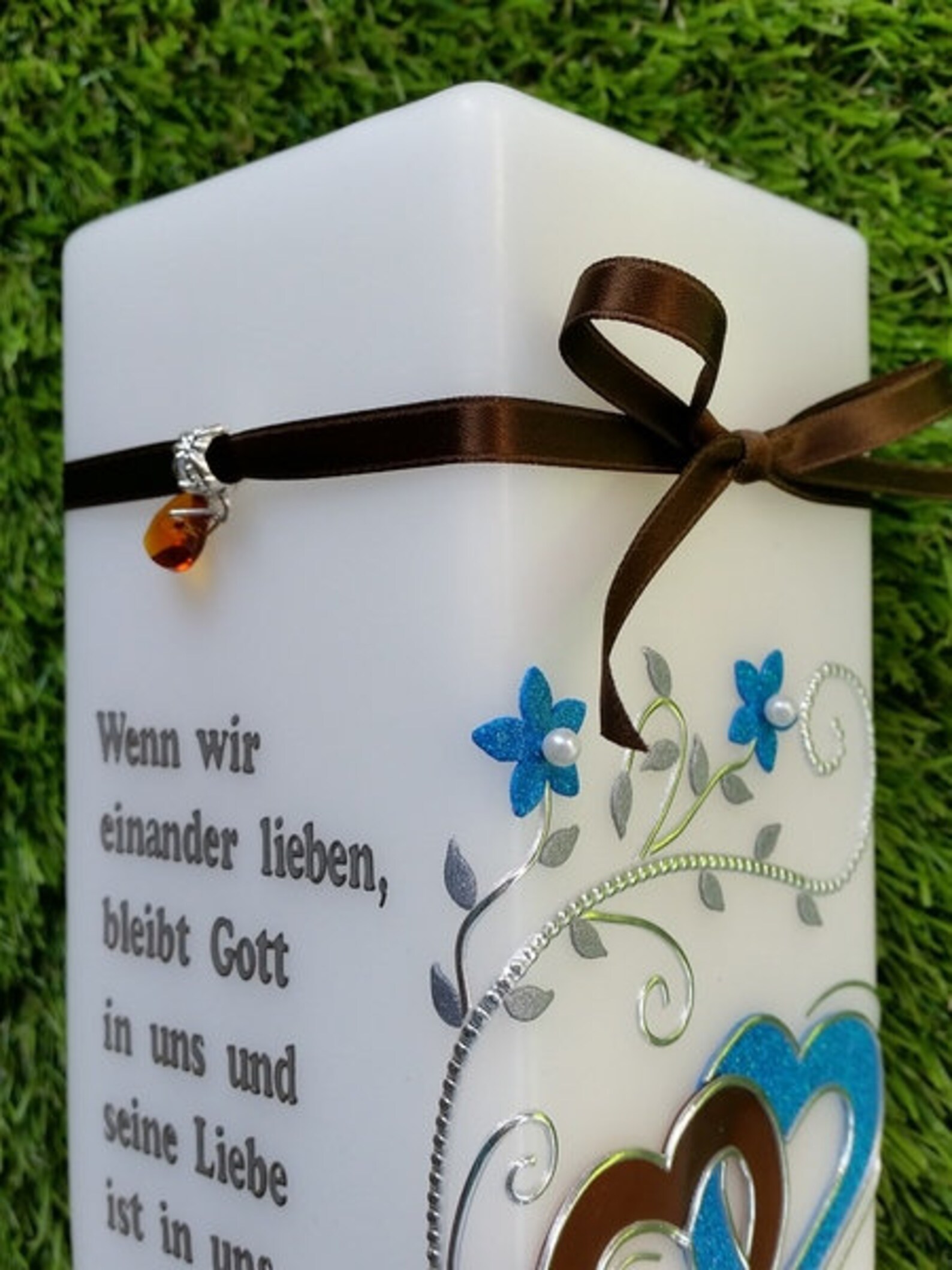 Hochzeitskerze mit Spruch Etsy