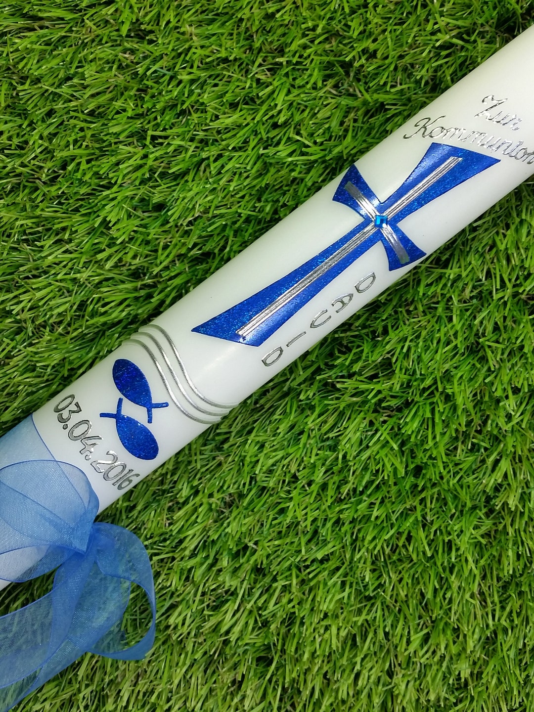 Baptismal Candle Communion Candle Confirmation Candle Etsy