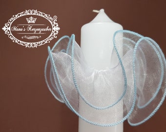 Drip TR107 with light blue-protection for baptismal candles or communion candles