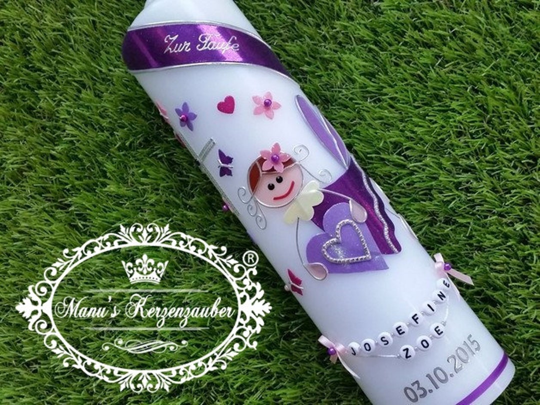 Baptismal Candle & the Original © of the Letter Etsy