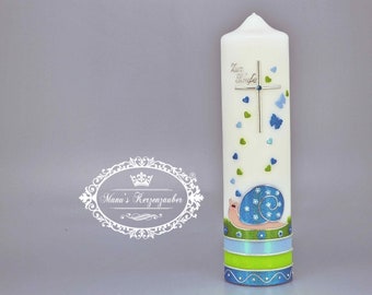 Baptismal candle snail > stock clearance!