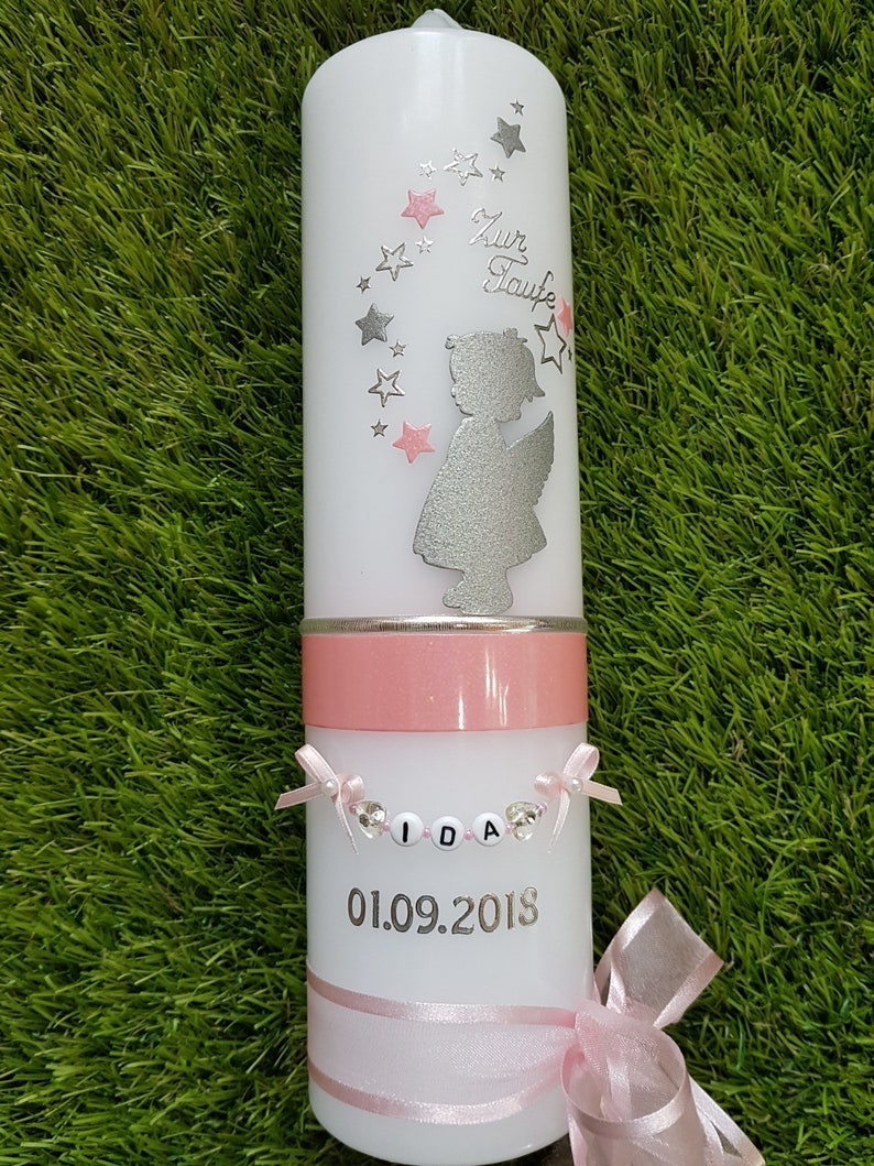 Baptism Candle Baptism Candles Baptism Candle Girl Baptism Etsy