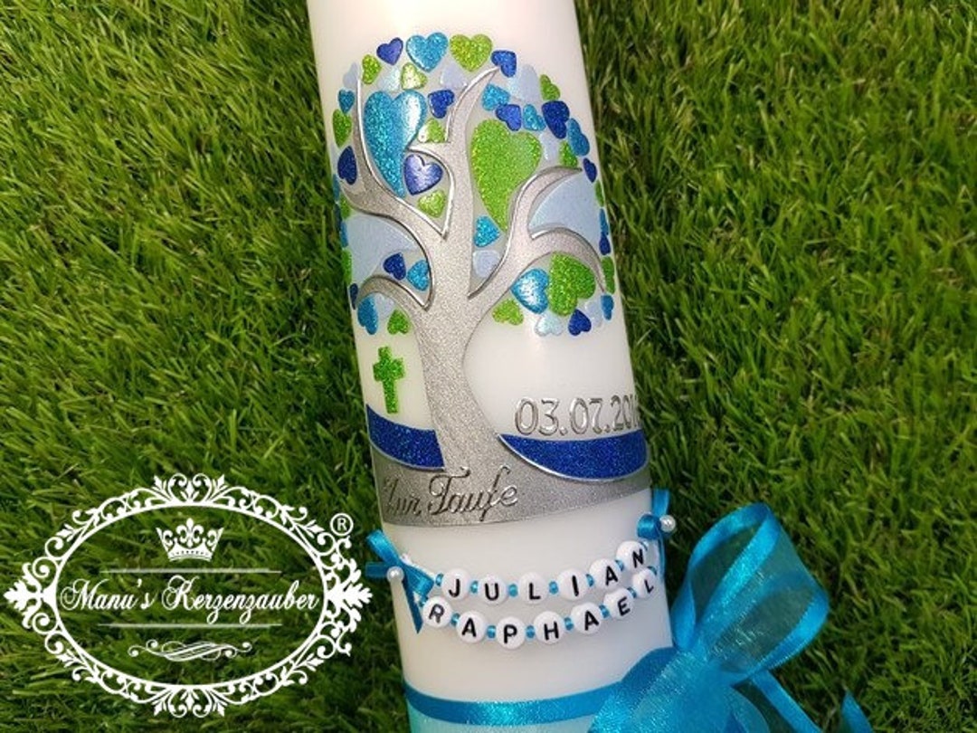 Baptismal Candle & the Original © of the Letter Etsy