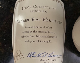 Lenox The Rose Blossom Bud Vase