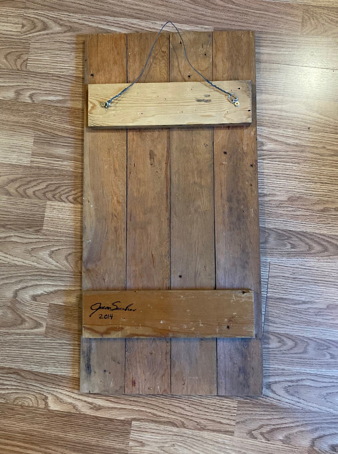 His & Hers // Painting // Reclaimed Wood Art // Original Etsy