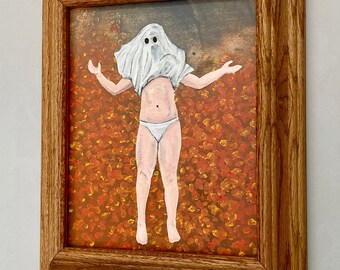 My Boo // Painting // Reclaimed Wood Art //Halloween // Original Painting