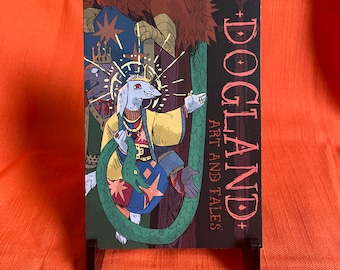 Dogland Art and Tales A6 art book - world building, fantasy, medieval art, anthro, kings, knights, original artwork
