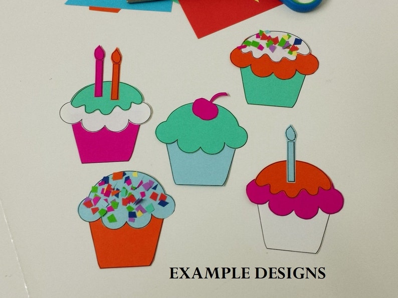 Printable Cupcakes Ice Cream Sweet Treats Papercraft Instant - Etsy