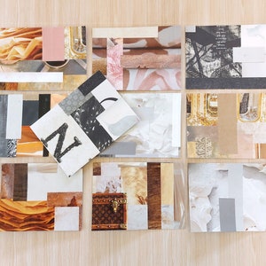 Collage Masterboard 10 Fur Mixed Media Papier Projekte Etsy