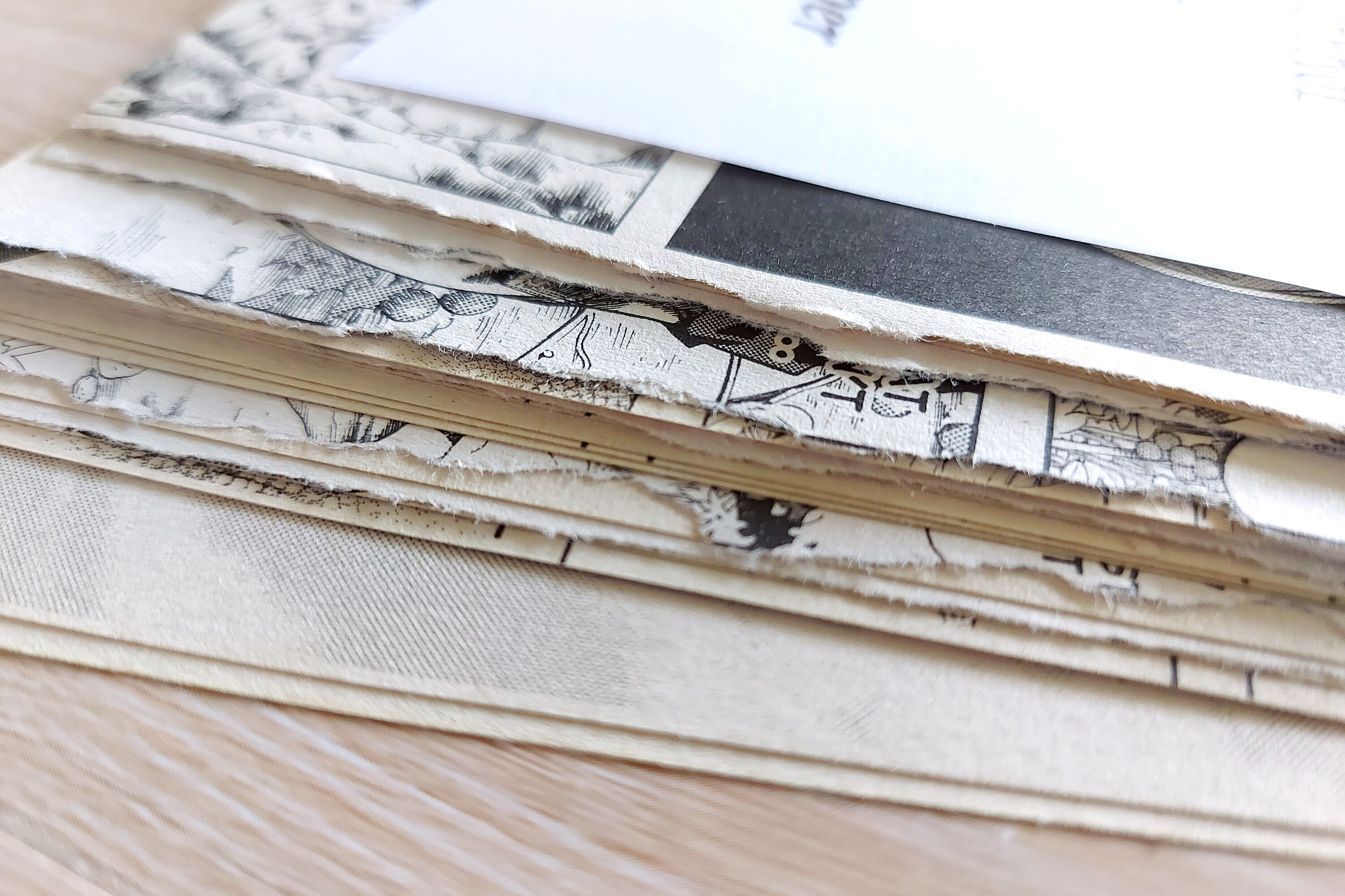 Manga Ephemera Bundle Loose Random Original Pages for Crafts