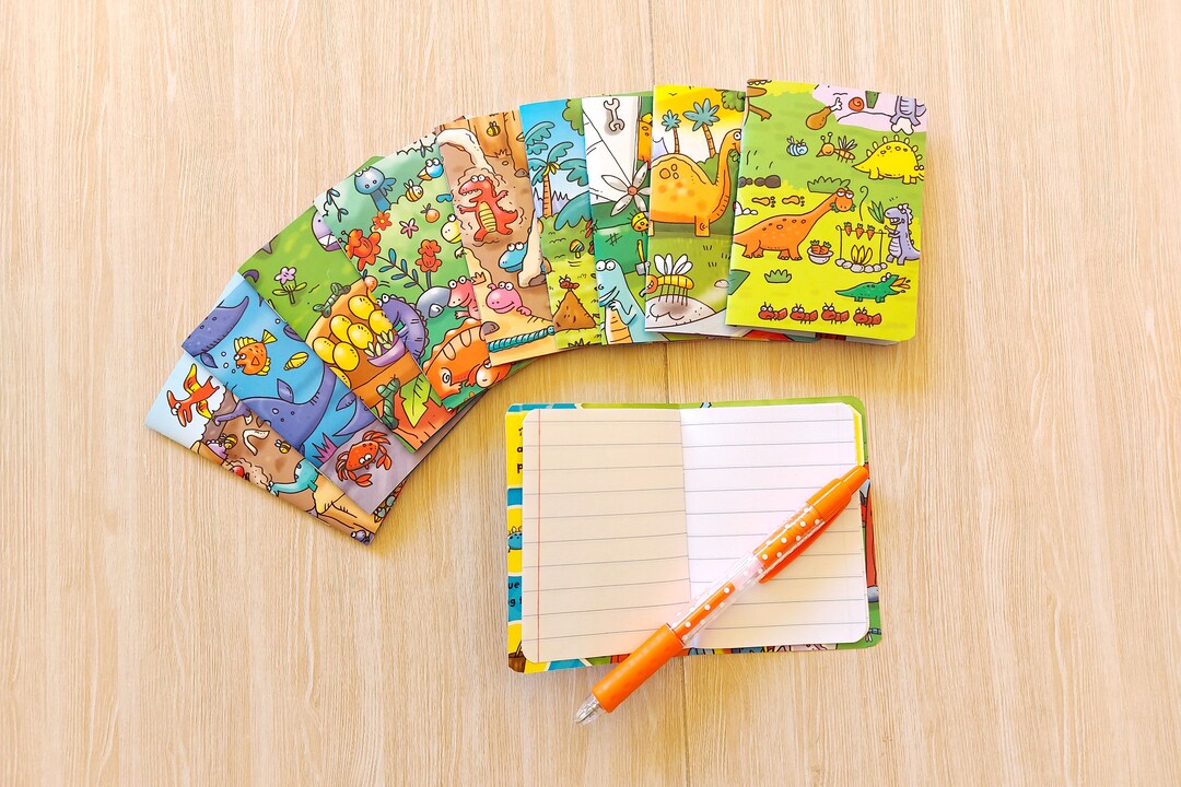 Kids Animal Mini Notebook 10 Storybook Notepads for School - Etsy