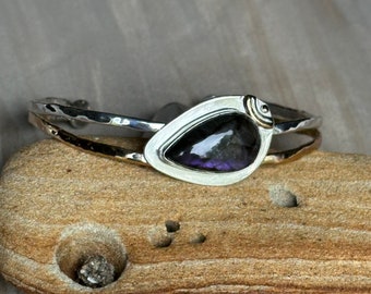 Purple Labradorite Cuff Bracelet