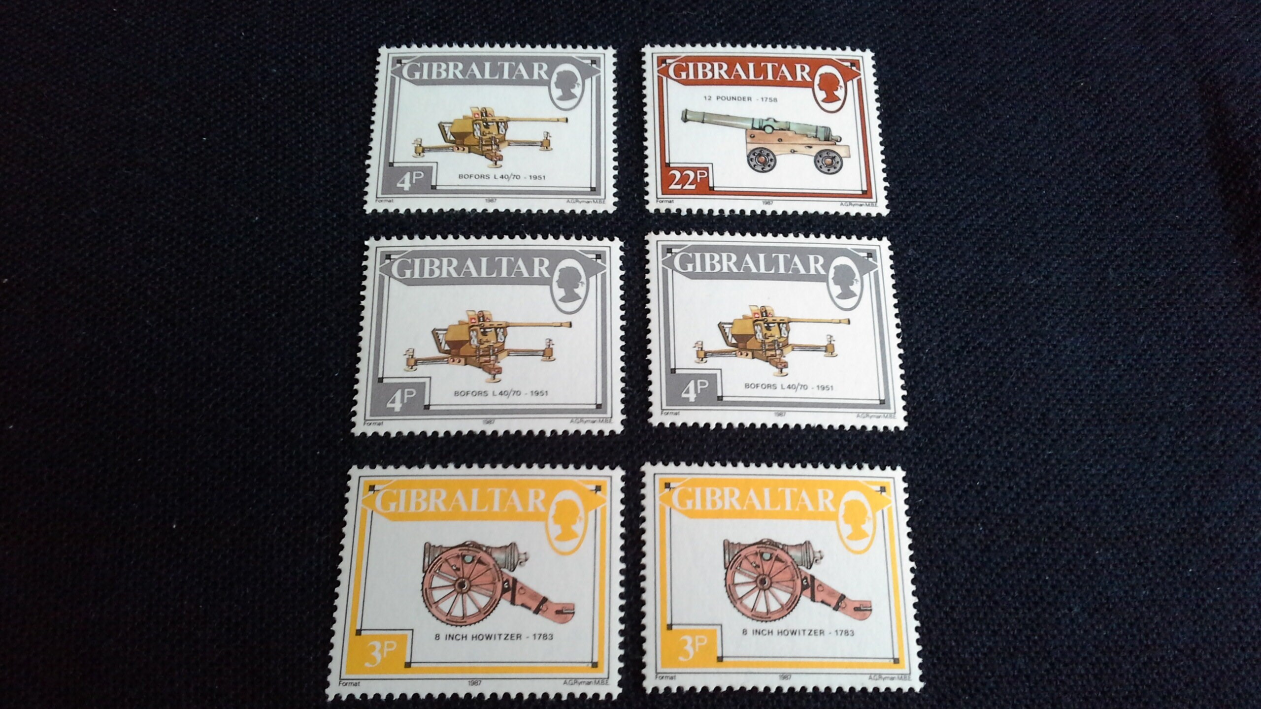Gibraltar 40p booklet Of Postage Stamps 1 x 22p 12 Pounder Etsy