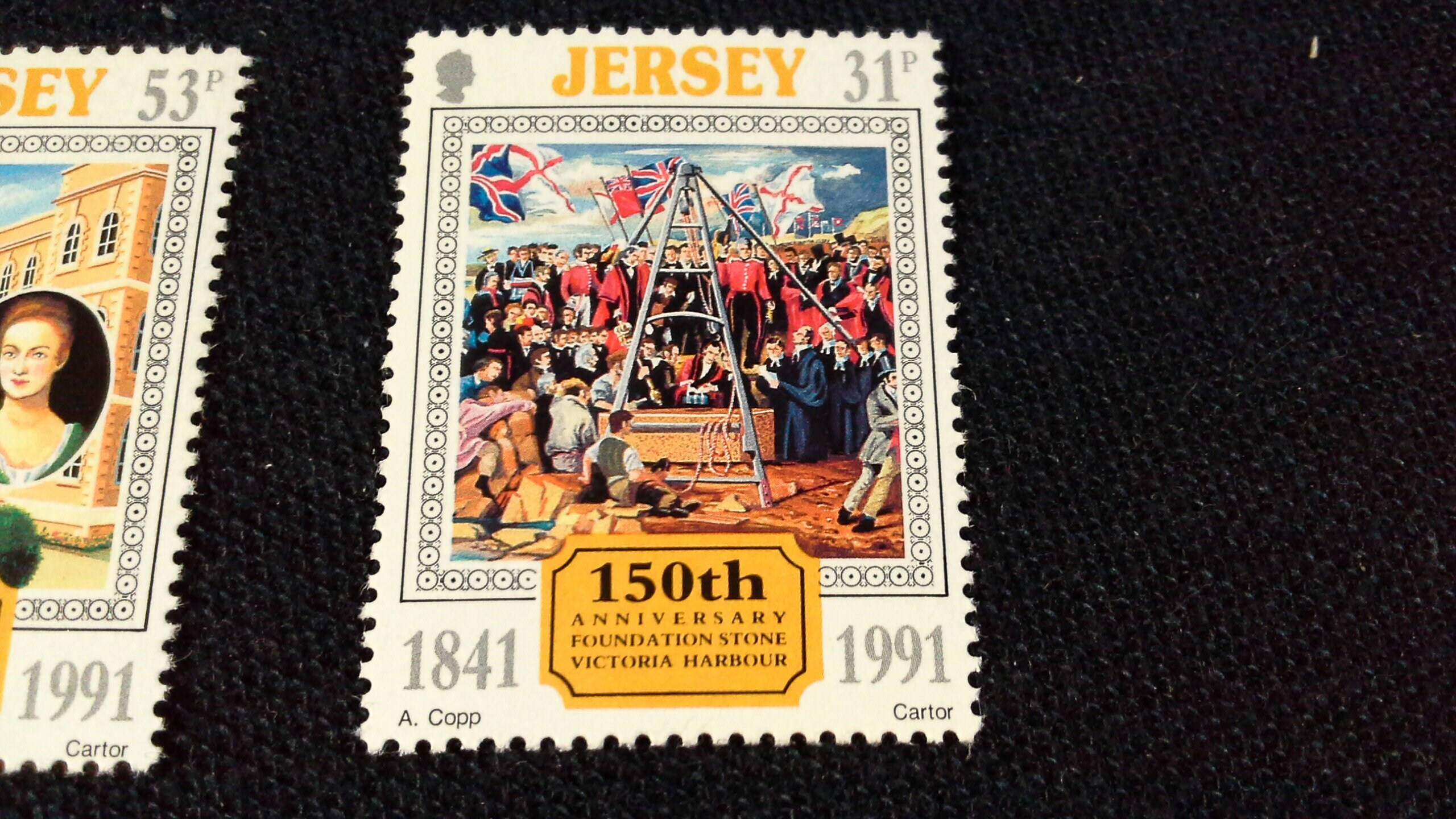 Jersey Postage Stamps Set Of 5 Stamps 1991 Commemorative Etsy