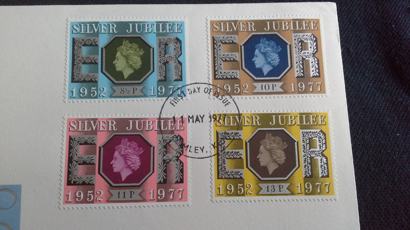 Royal Mail Stamps First Day Cover Silver Jubilee Of Queen Etsy