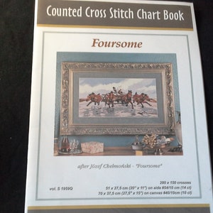 Cross Stitch Craft Livret Orchidea Dépliant Foursome