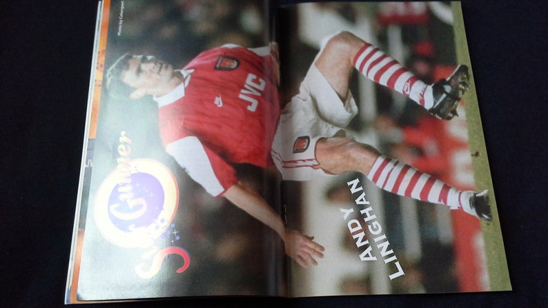 Arsenal v Ipswich Town Saturday April 15th 1995 football Programme