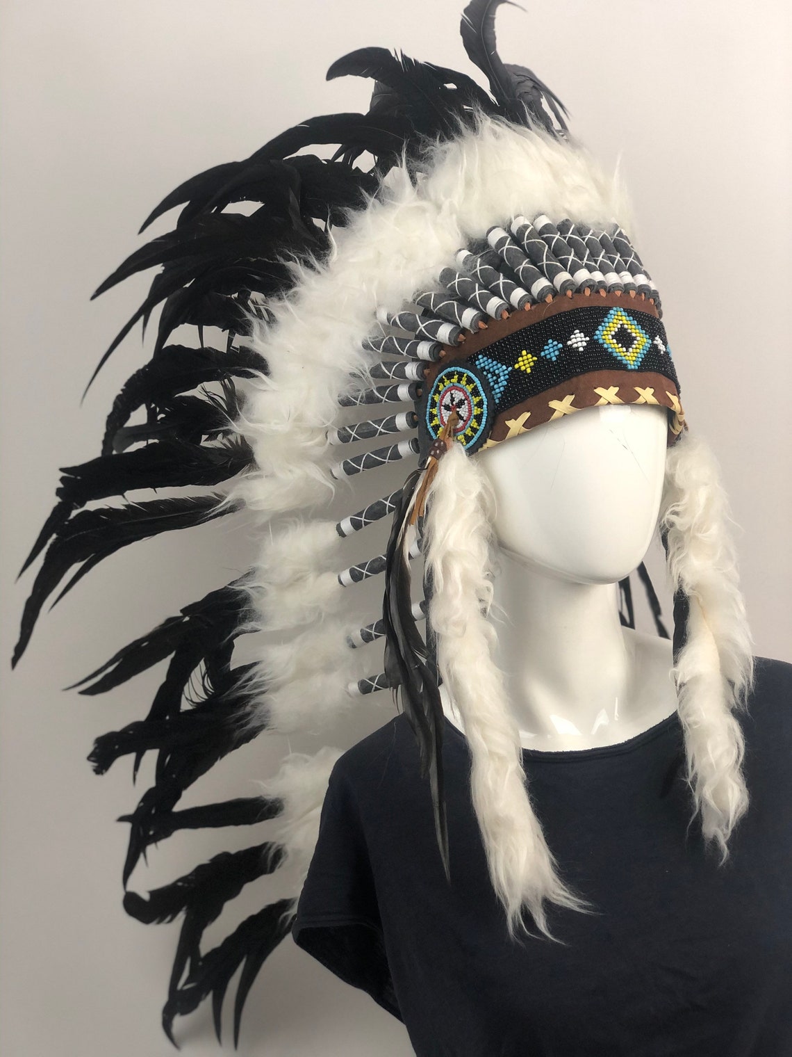 Feather Native Look Headpiece/ Made in Bali - Etsy