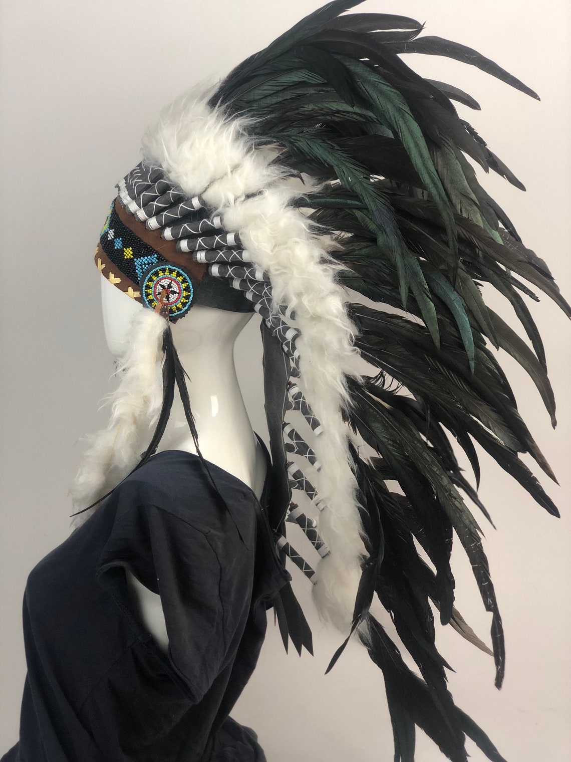 Feather Native Look Headpiece/ Made in Bali - Etsy