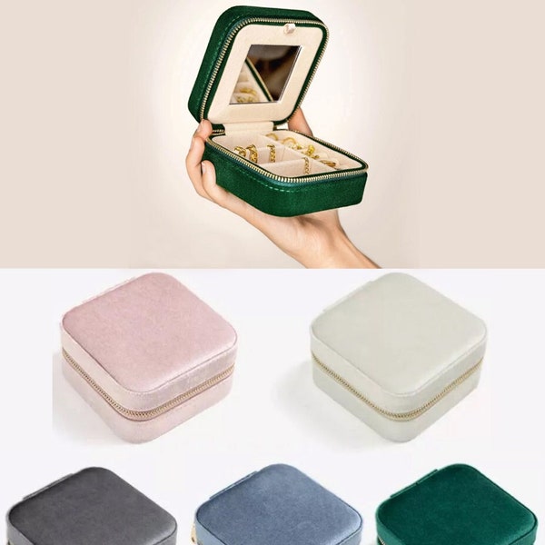 Square Velvet Travel Jewelry Box | As Featured On Oprah's Favorite Things 2022 | THE PERFECT GIFT | Takes Sublimation & Heat Transfer Vinyl