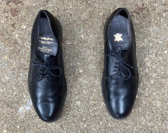 VINTAGE Alden 901 Perforated Cap Toe Calfskin Oxford Shoes Black USA Men\'s‎ 8.5 Alden 901 Captoe | Black – Franco main image 2