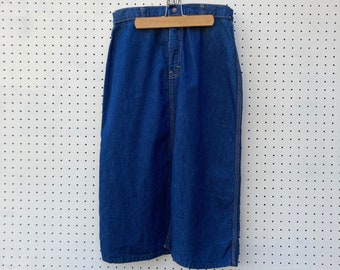 1980s denim skirt by CHANGING SCENE, sz 13