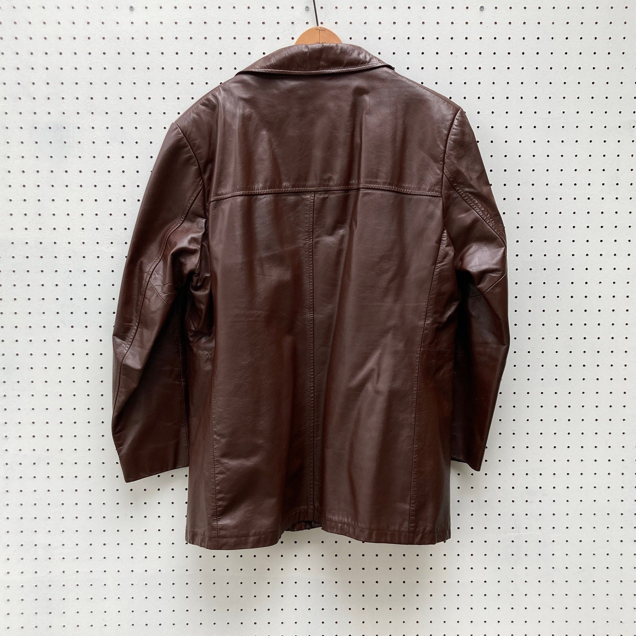 Size 42 R - 1970s Dark Brown Leather Jacket by LONDON FOG - Etsy Size 42 R - 1970s Dark Brown Leather Jacket by LONDON FOG - Etsy
