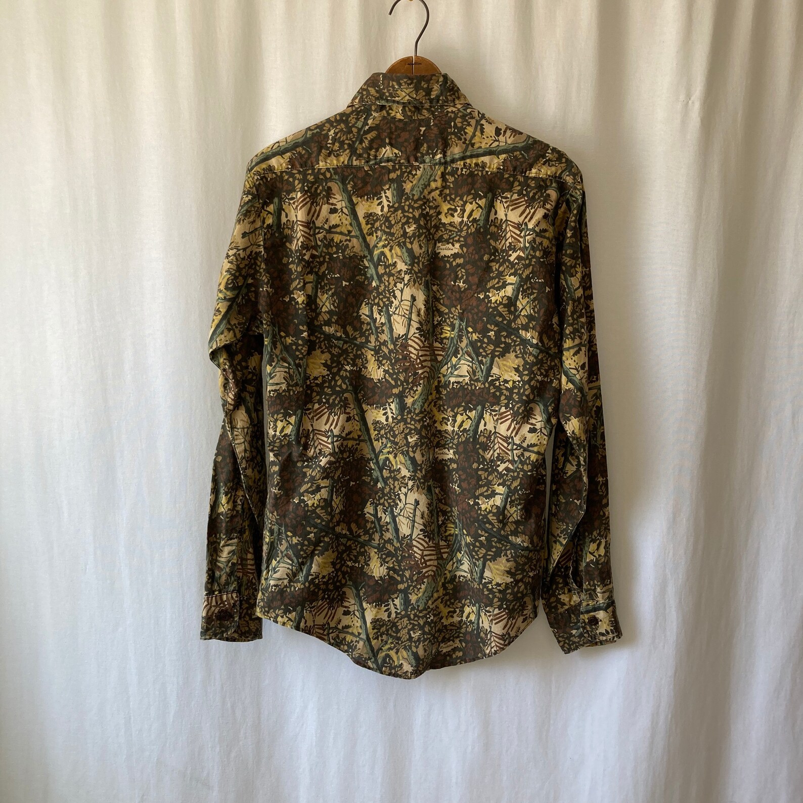 1980s Camo Print Shirt by BUSHLAN, Size M Made in USA - Etsy