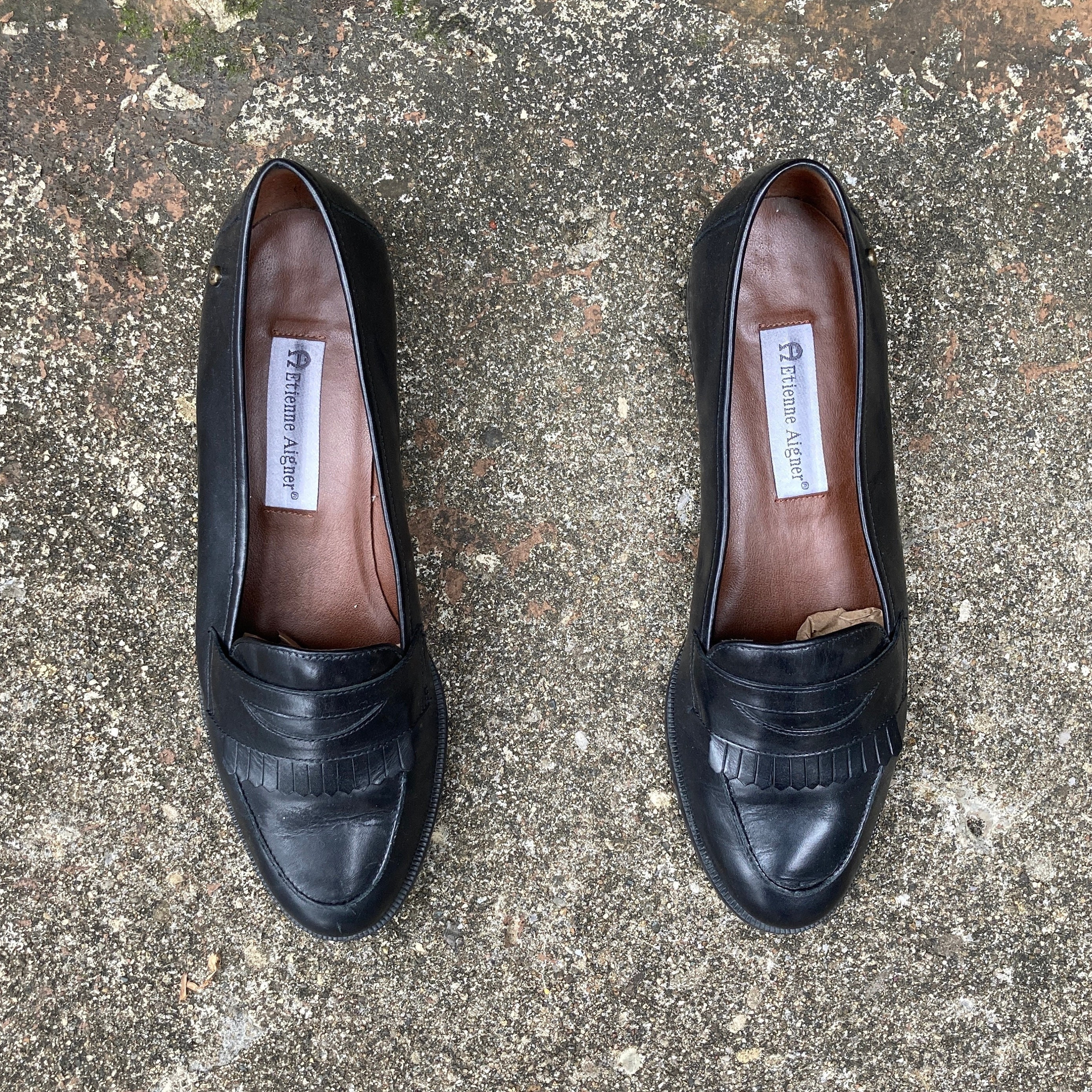 Etienne aigner penny loafers deals