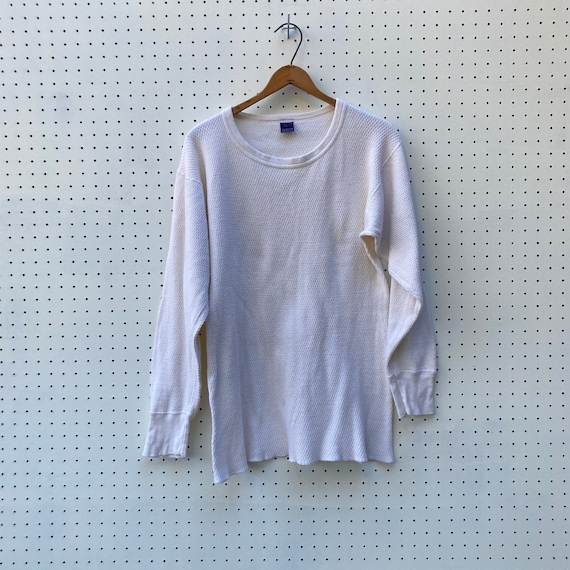 size M - 70s/80s long sleeved thermal tee by KMART - image 1